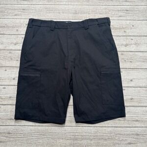 Mountain Warehouse Cargo Shorts Men's 38 Black Water Resistant Utility Hiking
